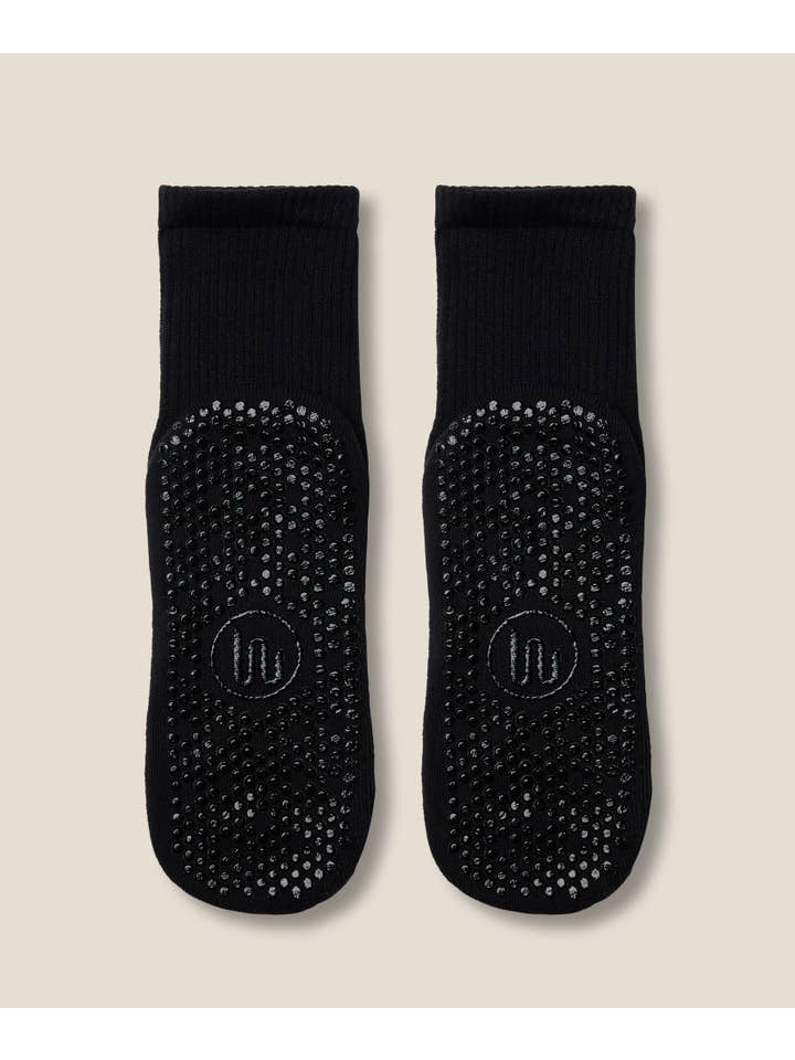 MoveActive - Wholesale Socks - Women's - Crew Grip Socks - Black4
