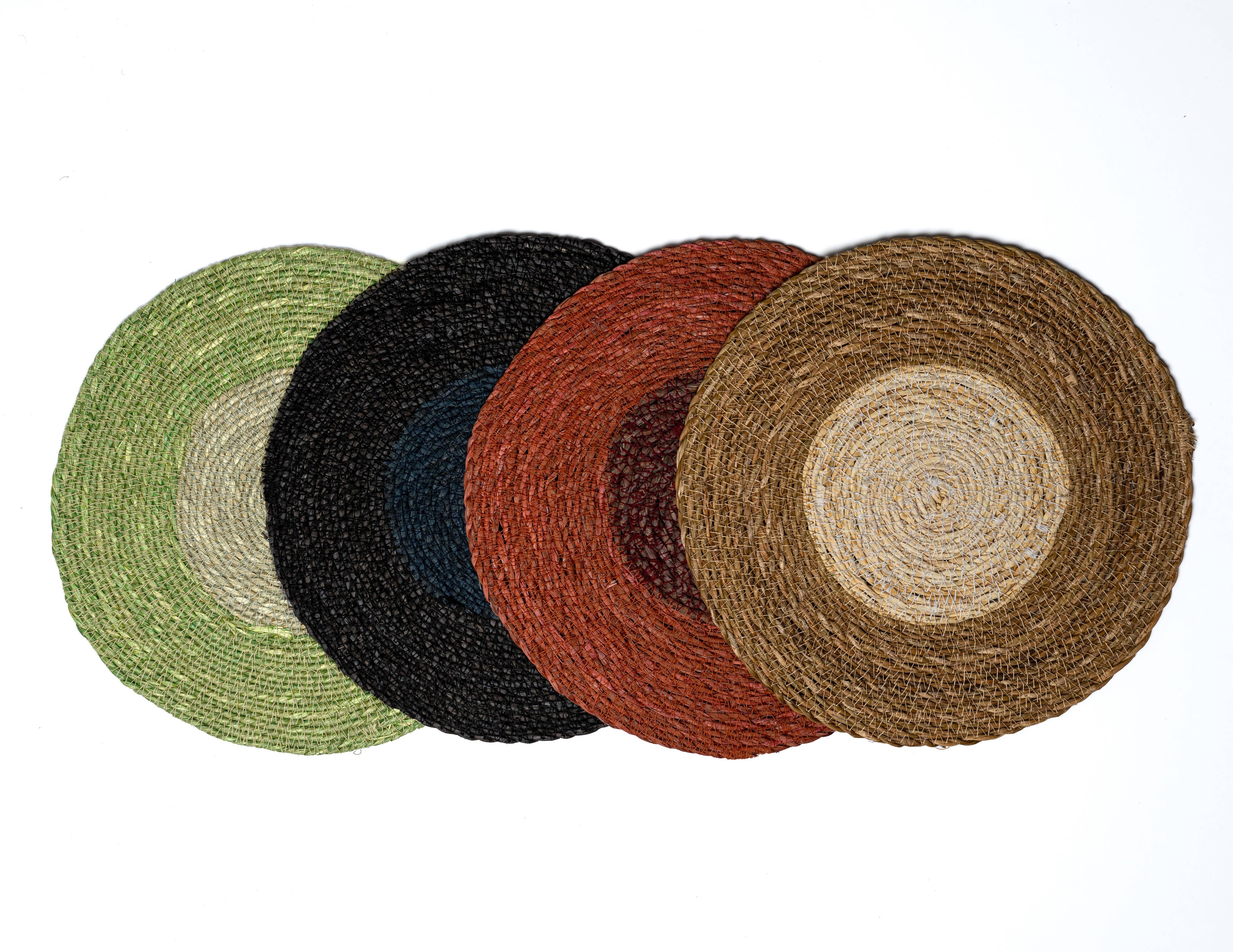 YOD&CO – Individuais por atacado – Conjunto de 2 Placemats Seagrass - Verde Escuro/ Cinza6