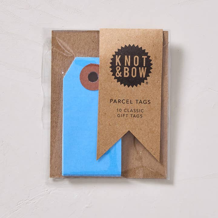 Knot & Bow - Wholesale Gift Tag - Dark Blue Parcel Tags0