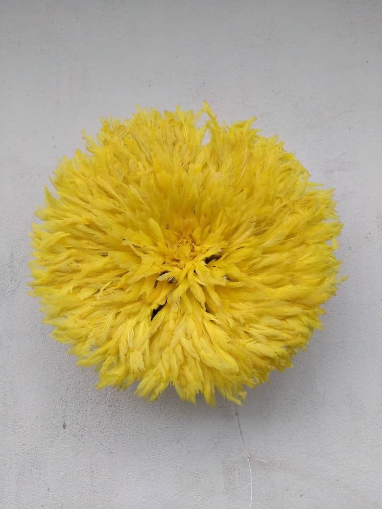 HOME DECOR FR - Wholesale Wall Accent - Yellow Juju Hat2