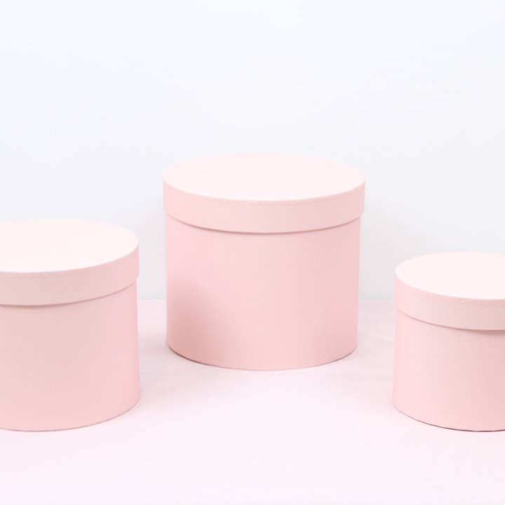 Elegant Design Supply - Wholesale Decorative Box - Shiny Round Flower Hat Box with Lid2