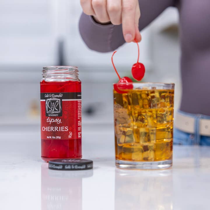 Sable and Rosenfeld est.1970 - Wholesale Cocktail Mix/Syrup - Sable & Rosenfeld Whiskey Tipsy Cherries 10oz / 63