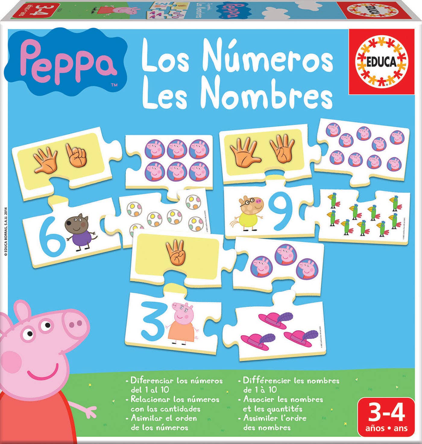 SAFTA – Engroshandel Puslespil - Børn – Puzzle med tal0