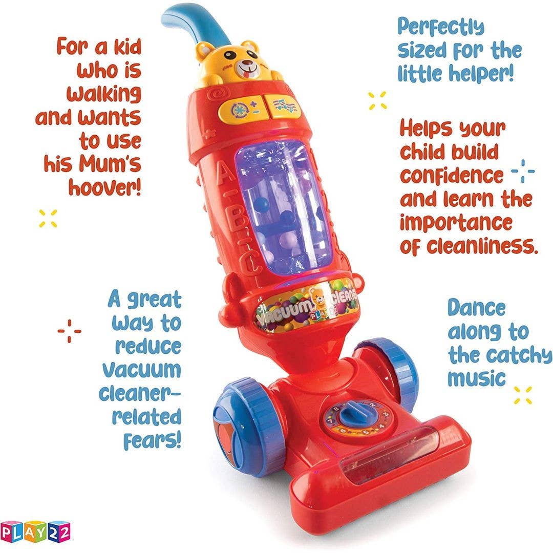 Play22 - Wholesale Toy set – Kids - Kids Vacuum Cleaner Toy for Toddler with Lights & Sounds 4