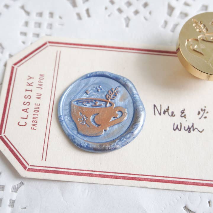 Note & Wish - Wholesale Rubber/Decorative Stamp - Cup of Magic Wax Seal Stamp, Note & Wish Original Seal Stamp