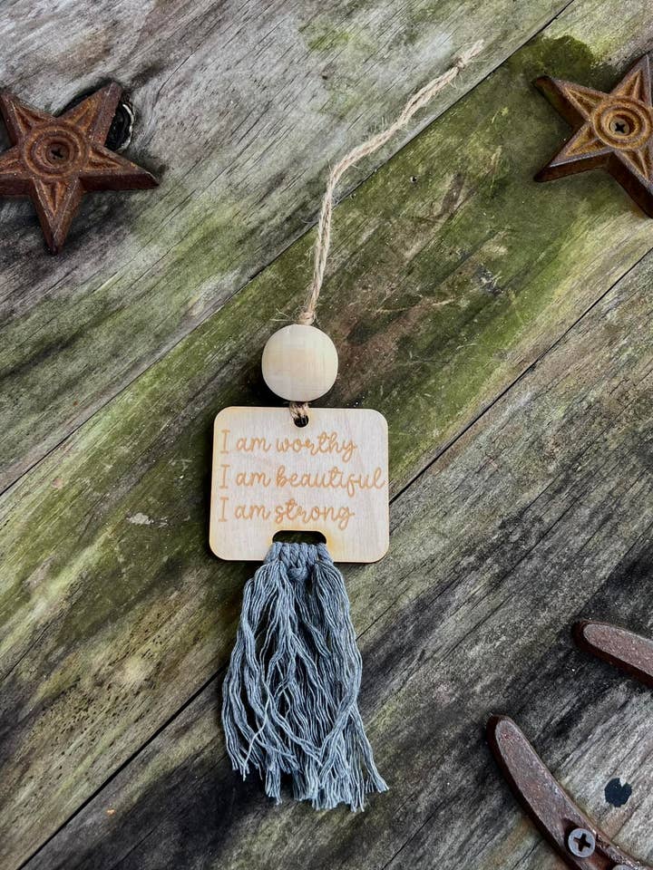 Affirmation Car Charm for wholesale by BMR Designs