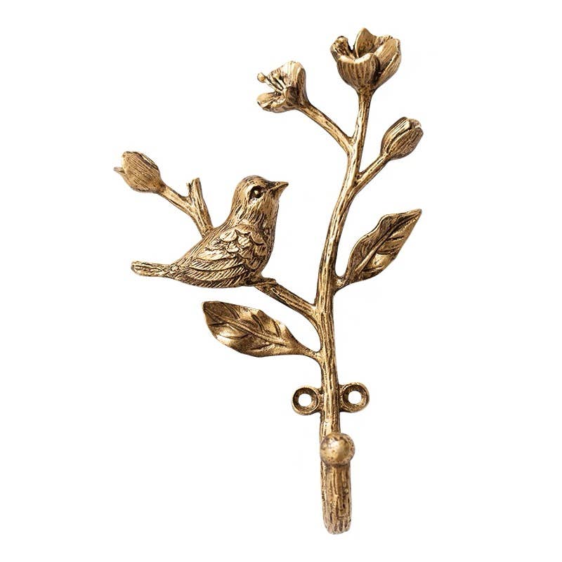 Vagabond Vintage - Wholesale Wall Hook - METAL BIRD HOOK2