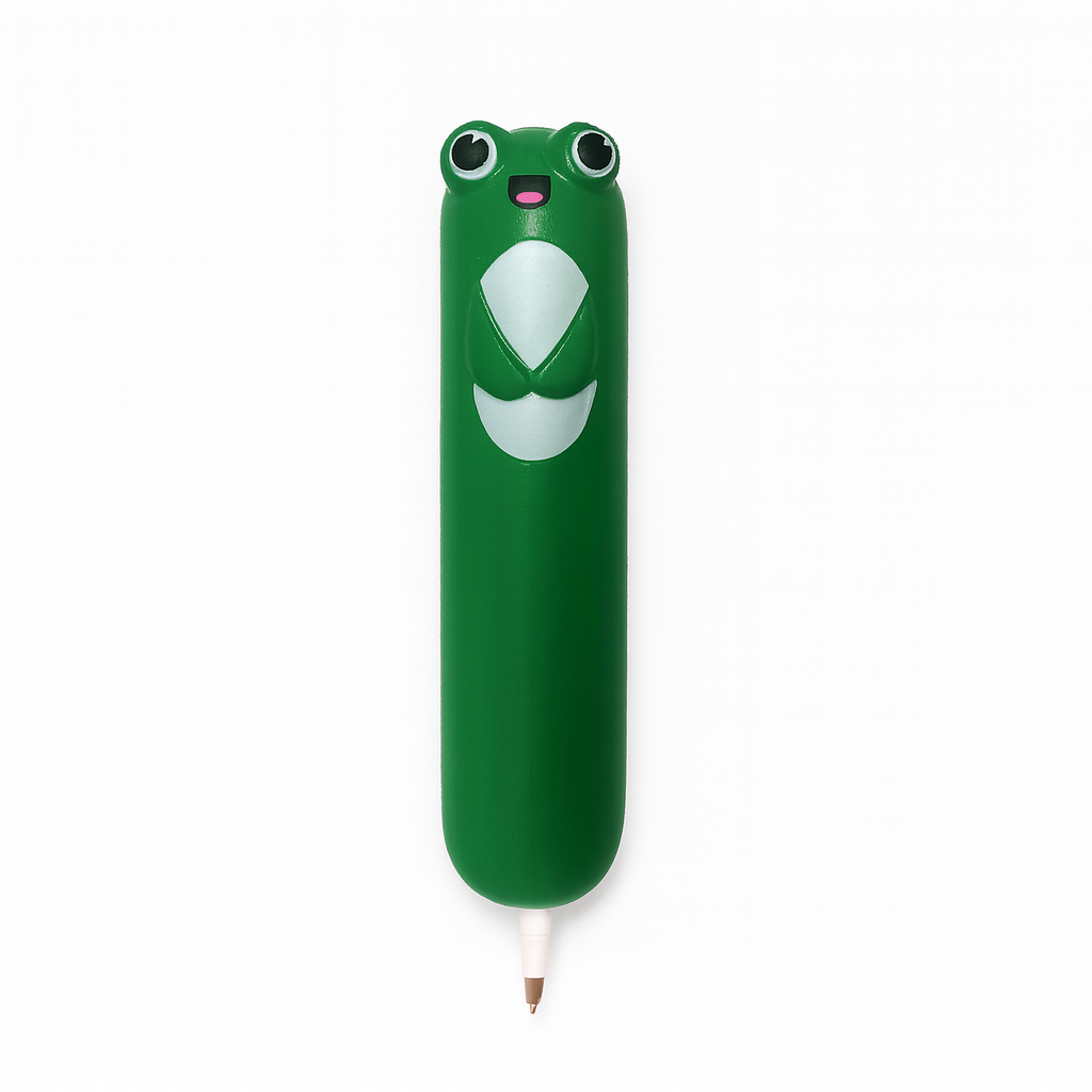 Pango Productions - Wholesale Pen - Green Frog Squishy Pen | Briefpapier voor kinderen | Nieuwigheidscadeau0