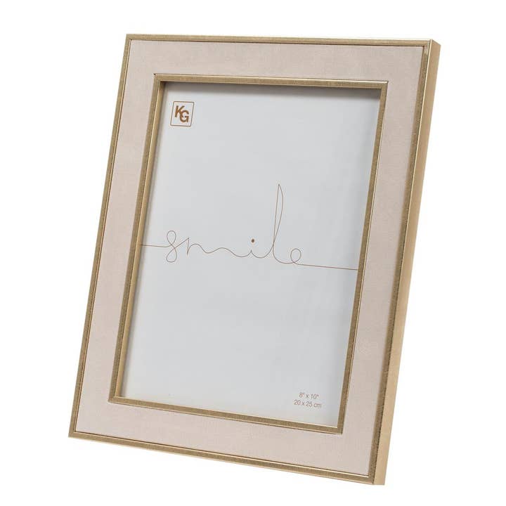 Kiera Grace - Wholesale Picture Frame - Kiera Grace Aida Frame in Cream Velvet with Gold Trim7