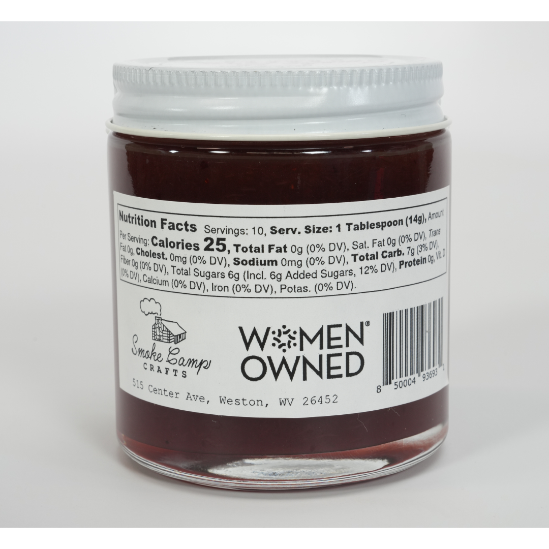 Smoke Camp Crafts - Wholesale Jam/Jelly - Strawberry Rhubarb Jam, 5 oz - Craft, Gourmet, Unusual Jams1