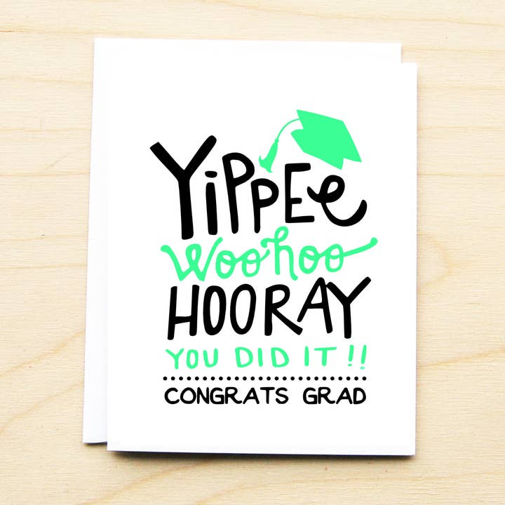 Yippee Grad Card for wholesale by KTF Design Co.