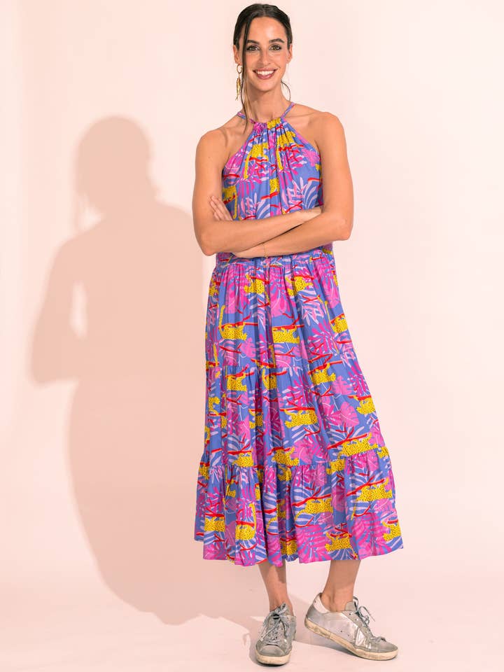 Guia Maxi Dress Lavender Jungle for wholesale by MY HAPPY CABAÑA