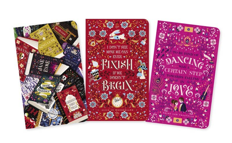Texas Bookman - Vendita all'ingrosso Quaderni - Amanti dei Libri di Jenny Zemanek Set di 3 Mini Quaderni1