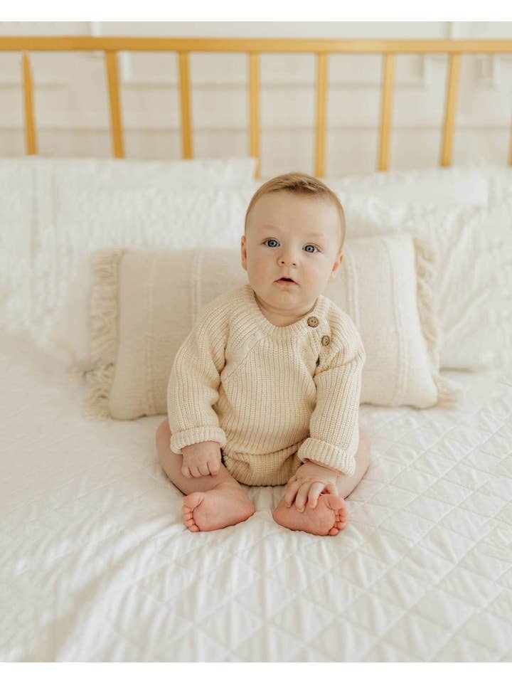 OLIVE & CRADLE – Engroshandel Bodysuit - Baby – Elliot Strikket Sweater Romper5