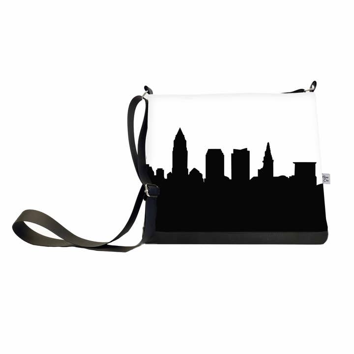 Cleveland OH Skyline Shoulder Bag Crossbody for wholesale by Anne Cate