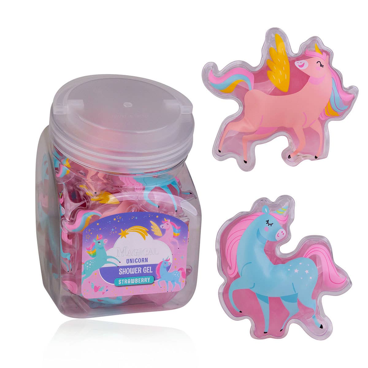 Accentra - Vendita all'ingrosso Bagnoschiuma/gel doccia - Bambini e neonati - Mini gel doccia Magical Unicorn per bambini con design unicorno0