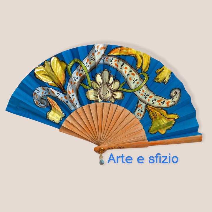 Arte e sfizio - Wholesale Handheld Folding Fan - painted flower fans27