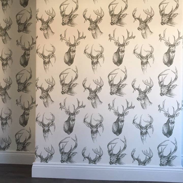 Stags Heads behang voor wholesale door Sharon Jane Studio