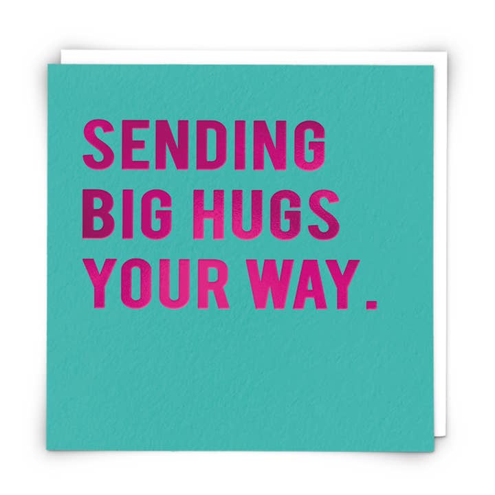 Hugs Grußkarte für den Großhandel von Redback Cards UK