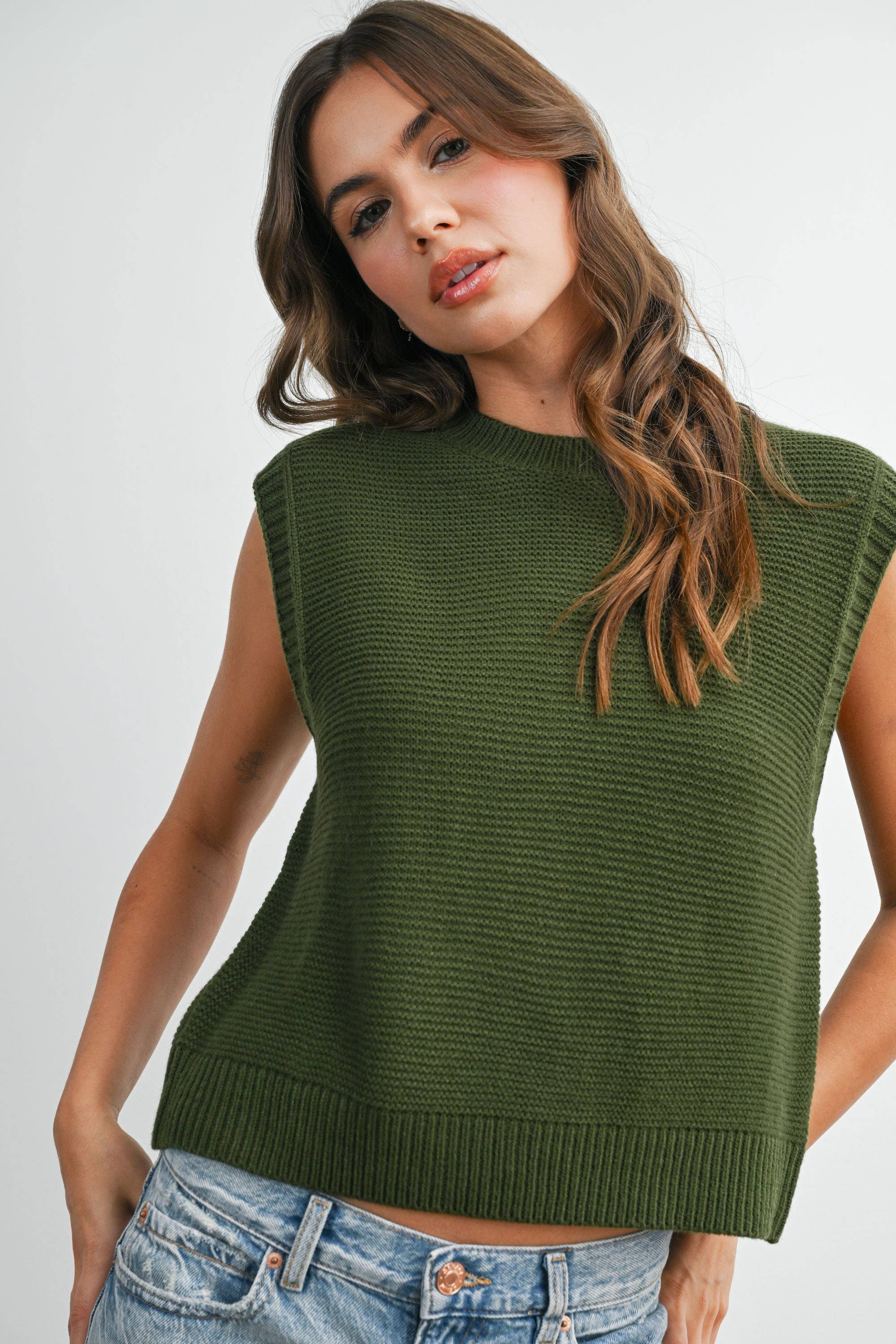 BUTTERMELON - Vente Haut en maille – femme - Haut en maille uni - BMW76003