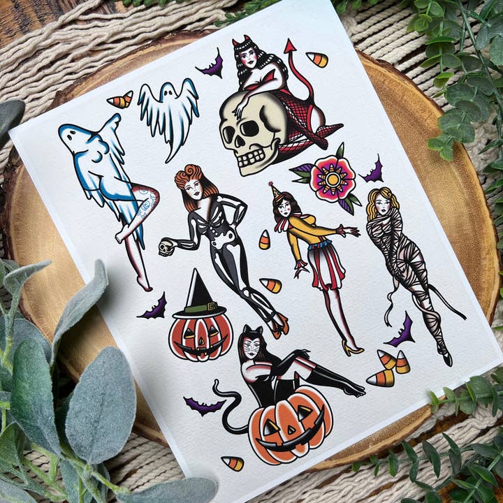 Holli Rose Art - Vente Affiche d'art - Impression Flash Art de Spooky Babes, partie 22