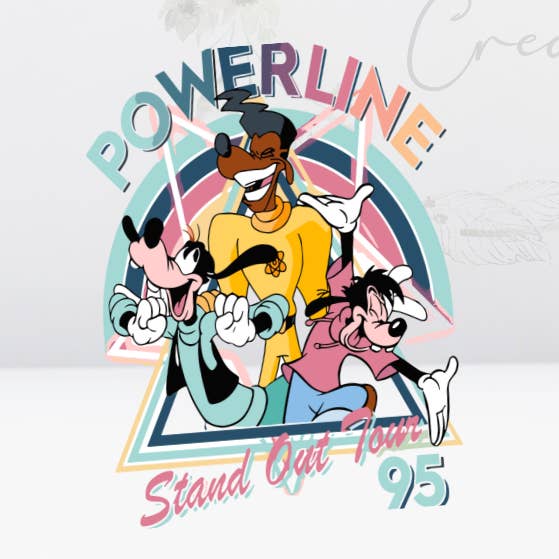 Autocollant Powerline-UV DTF 4 pouces pour la vente par Oily Graphic Creations