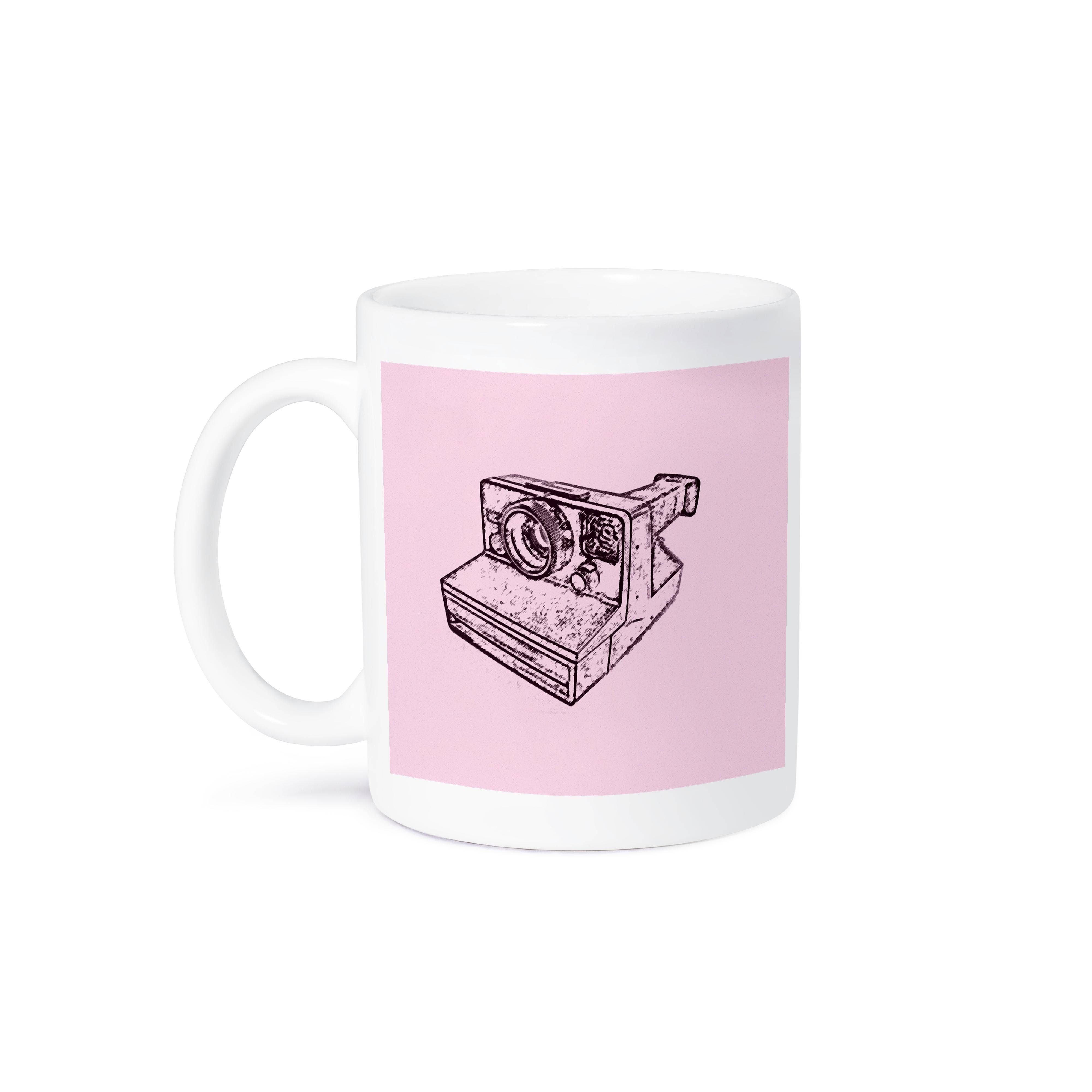 3dRose - Wholesale Koffiemok - 3dRose, Afbeelding van een vintage automatische roze camera, Mok8