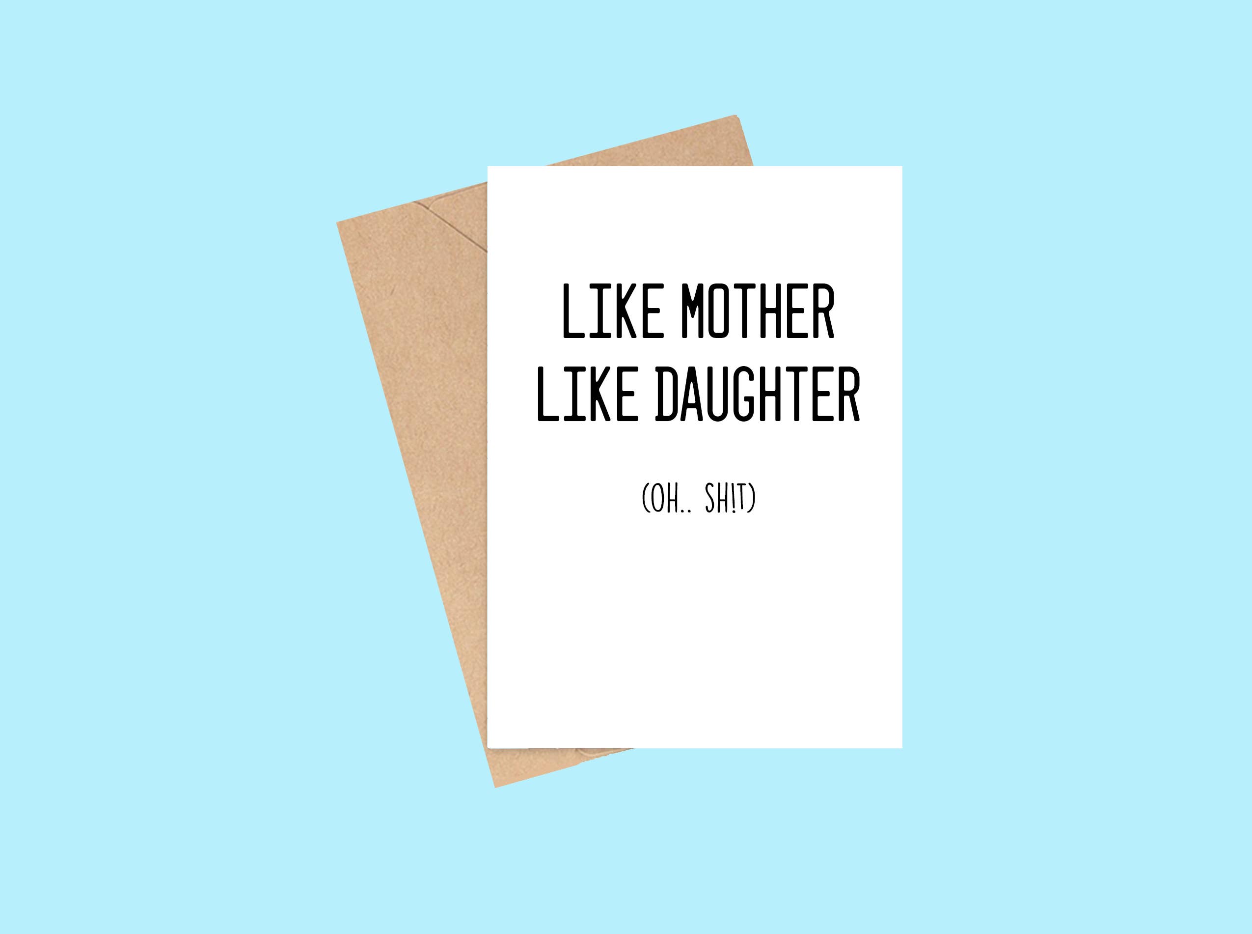 Tiny Baker Creations - Wholesale Mother's Day Card - Like Mother Like Daughter Card | Mother’s Day | Humor