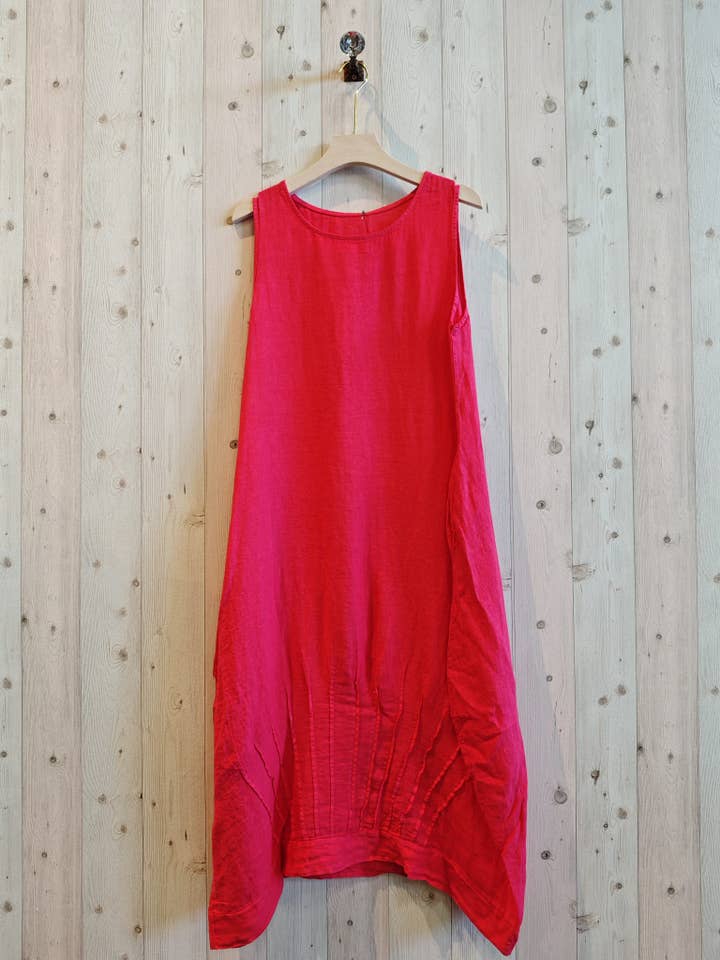 Linen & More - Wholesale Dress - Women's - REF 17967 100% LINEN BALLOON-SHAPED DRESS4