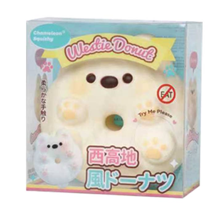 Westie Donut Ultra Squishy – Slow Rebound w/ Counter Display (6pc) MSUS3 for wholesale by Modek Sports