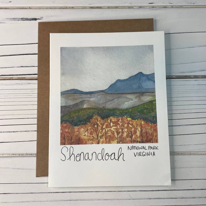 Two Deserts - Wholesale Everyday Greeting Card - Shenandoah National Park Greeting Card -Blank inside0