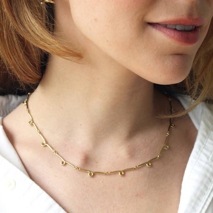 Whisper handgemaakte ketting met schakels voor wholesale door Goldeluxe Jewelry