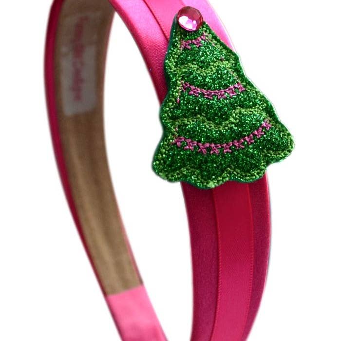 Funny Girl Designs - Wholesale Fashion Headband - Kids - Sparkling Christmas Tree Holiday Arch Headband