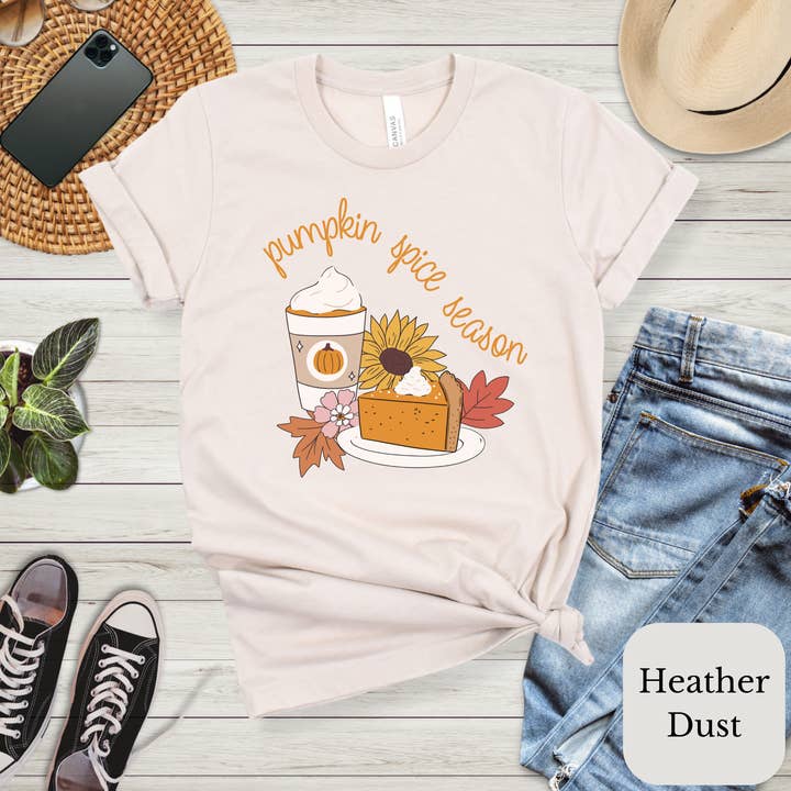 T-shirt Pumpkin Spice Season, chemise Pumpkin Pie pour la vente par Bella Lou Boutique