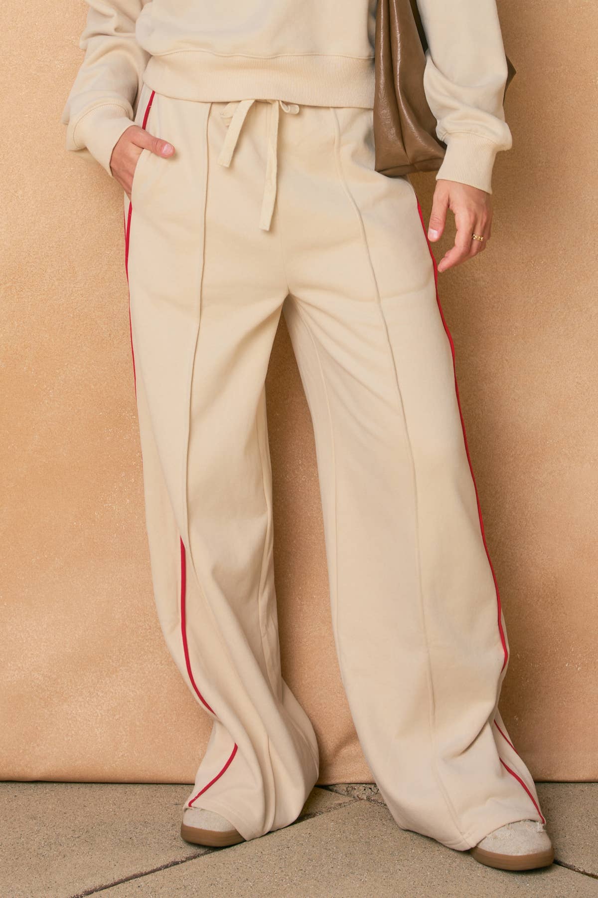 Dress Forum - Wholesale Pants - Women's - Track Stripe Wide Leg Sweatpants (1)15