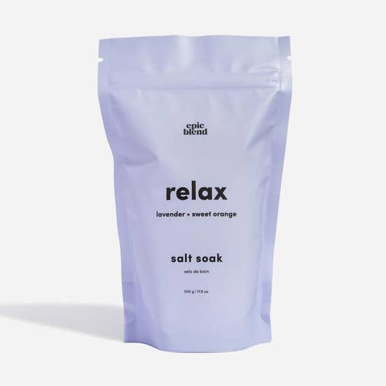 Relax Bath Salts Soak Vegan for wholesale by Epic Blend