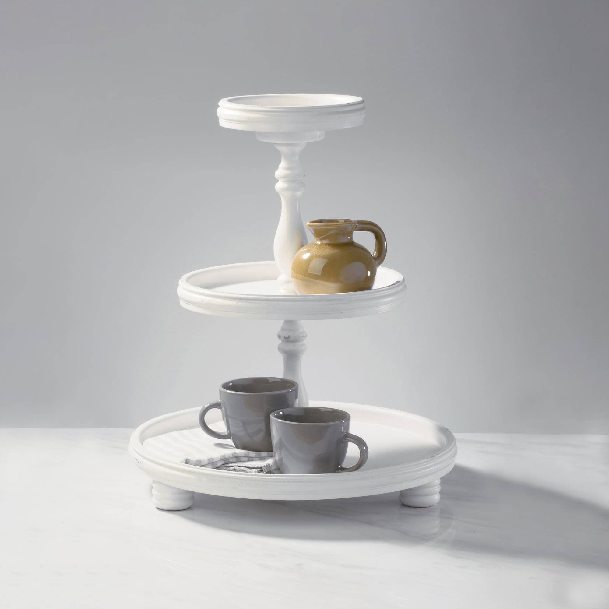 Tripar International - Wholesale Retailer Display Stand/Case - Three Tier Wooden Display Stands1