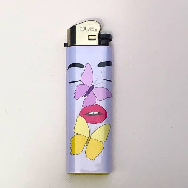Butterfly Handmade Art Lighter for wholesale by Vivrant Vixen