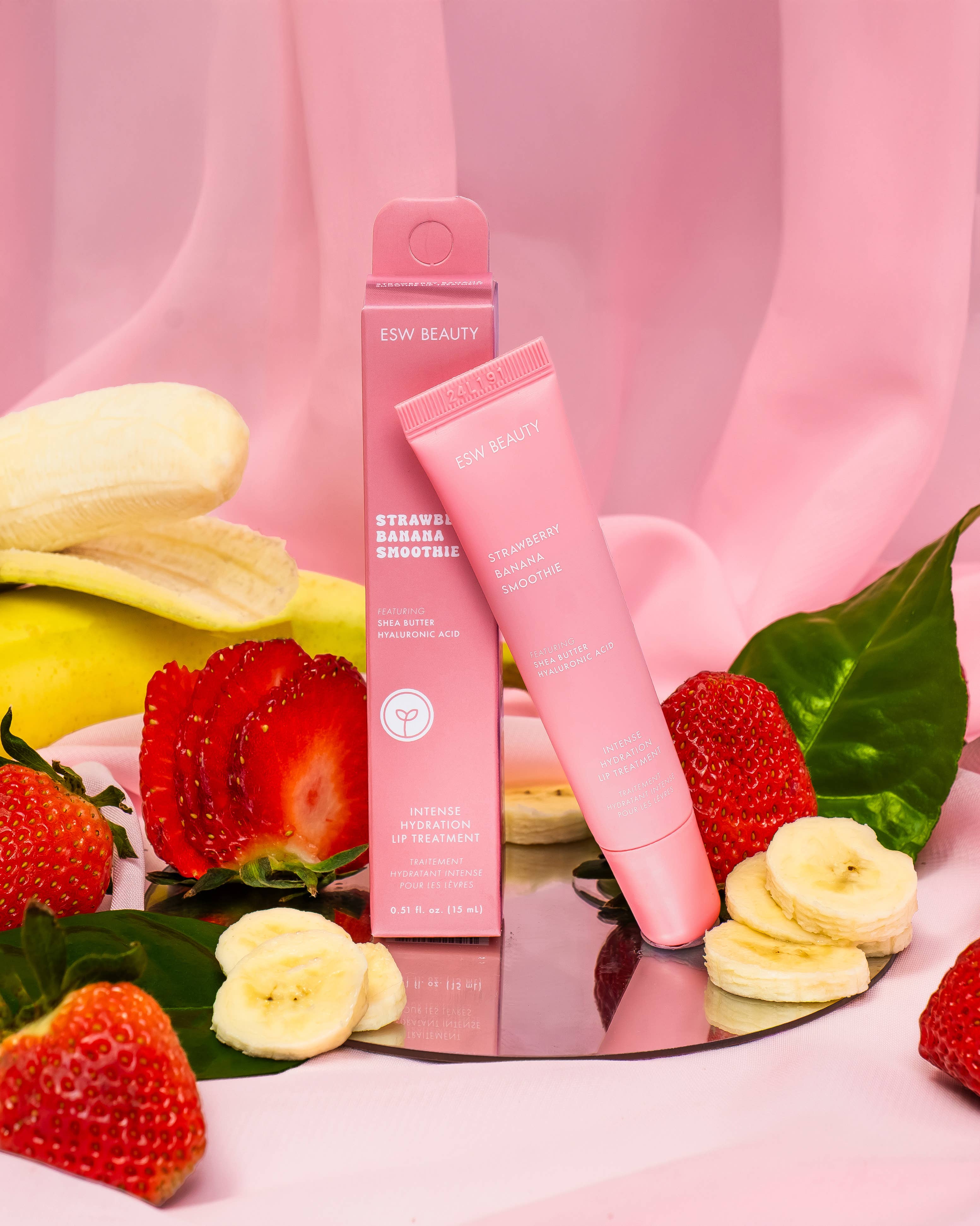 ESW Beauty - Wholesale Lip Balm - Strawberry Banana Smoothie Intense Hydration Lip Treatment2