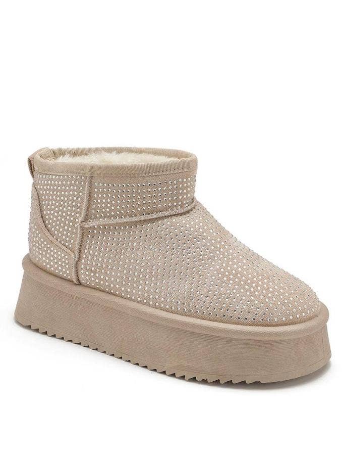 Joia Paris - Venta al por mayor Botines - Mujer - Botines con plataforma de strass forradas PU-15