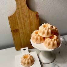Peach Champagne Wax Melts for wholesale by Sugar and Spice Custom Creations