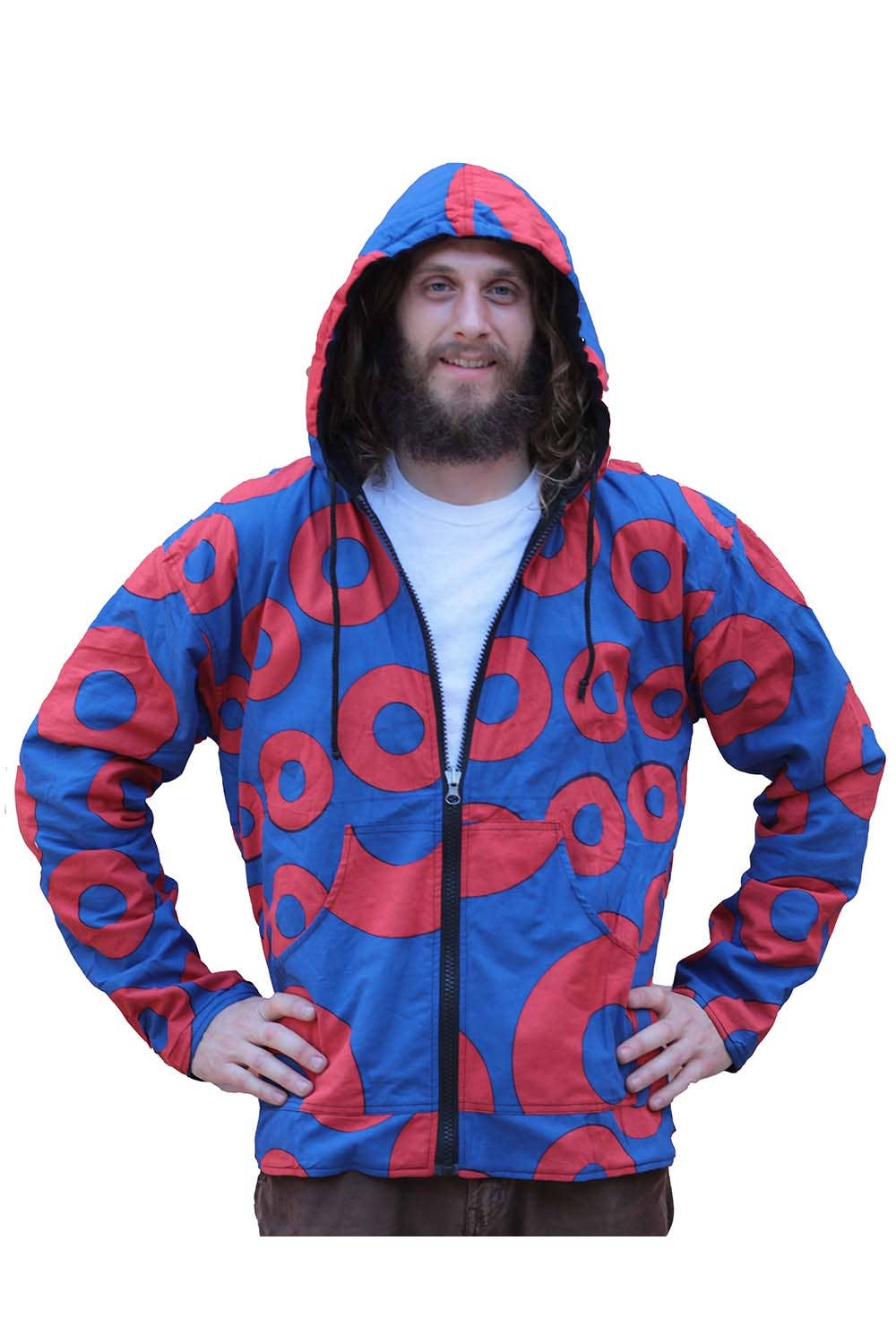 Sunshine Joy - Vente Sweat à capuche – unisexe - Sweat à capuche zippé doublé en polaire réversible - Donut Vibes2