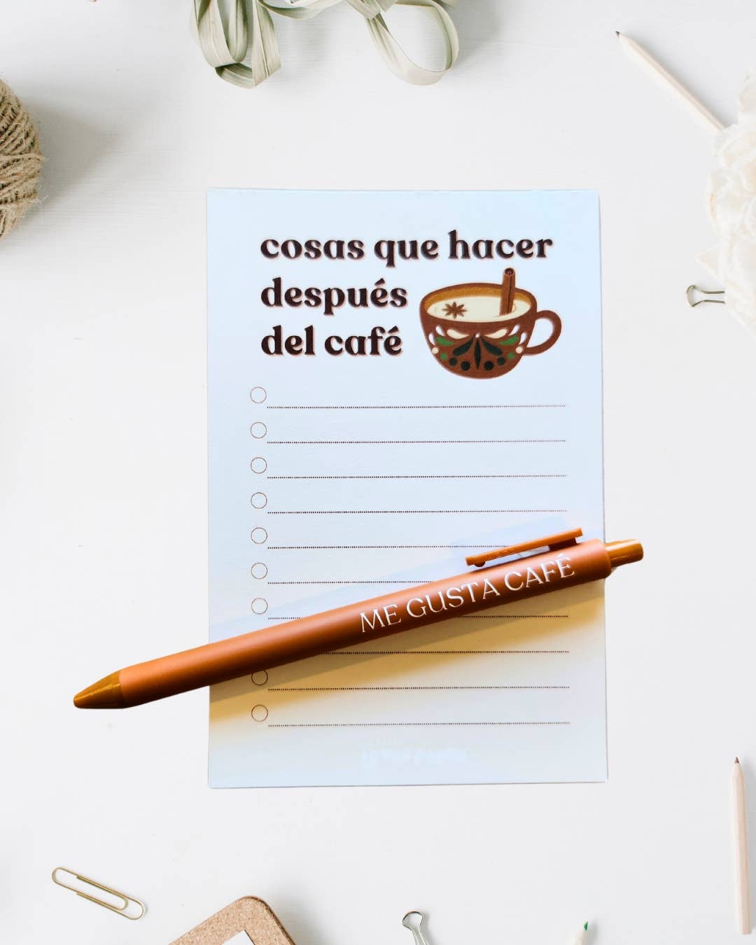 Ana Karen Loves Paper - Wholesale Notepad - Despues del Café 4x6 Checklist Notepad0