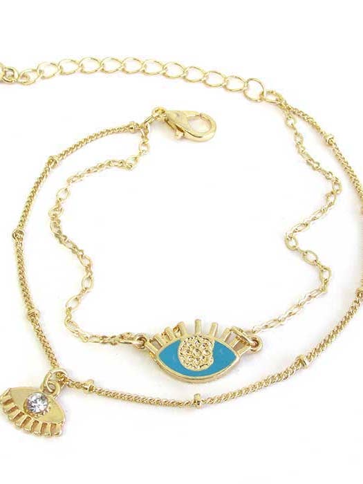 ( W531 ) EPOY EVIL EYE LAYER BRACELET for wholesale by Jewelry Max