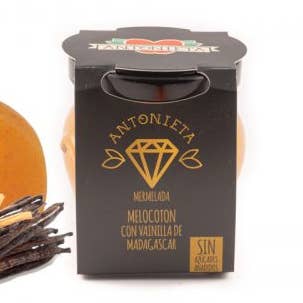 Geleia gourmet de pêssego com baunilha de Madagascar por atacado de Made in Spain Gourmet