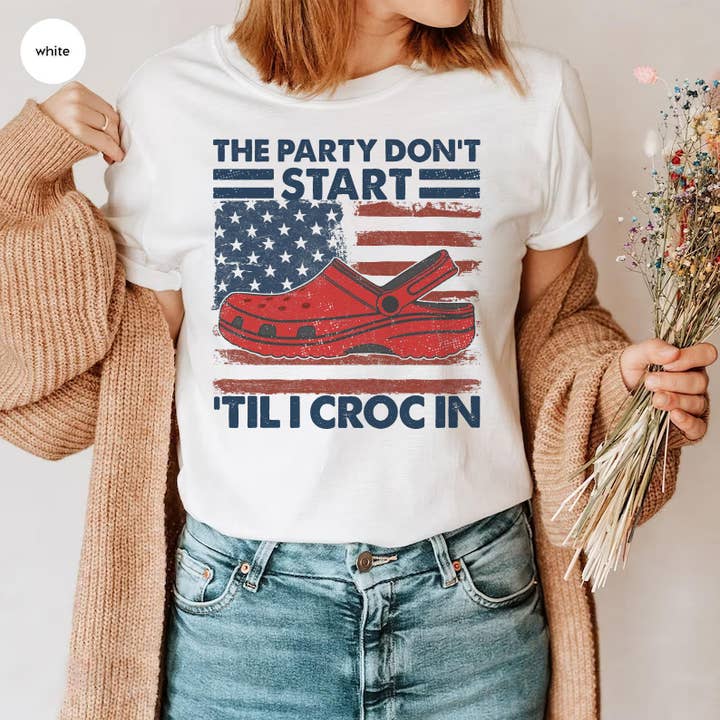 America Patriotic Crocs Shirt, Party Red Crocs Shirt for wholesale by ShopLukeGifts