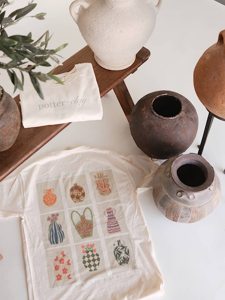 Potter + Clay Graphic Tee for wholesale by Whitney | Chaudoin Creations