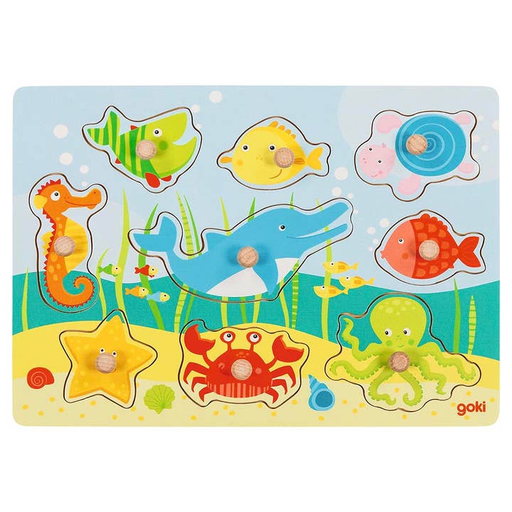Lift-out puzzle - Underwater world II for wholesale by Goki America