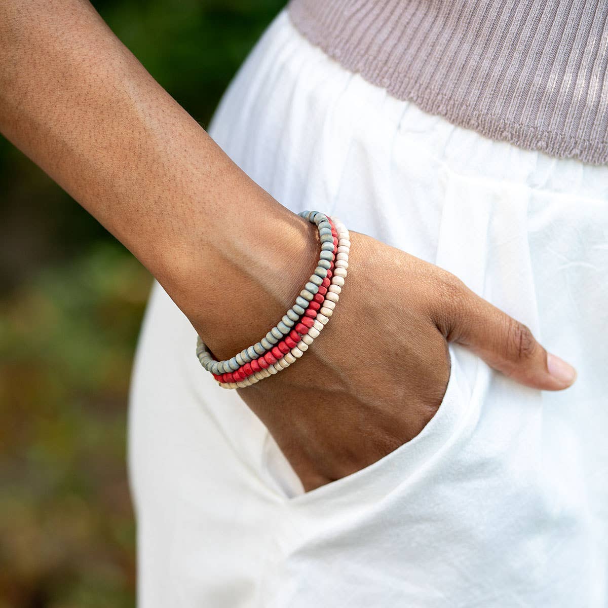 Anju Jewelry - Vendita all'ingrosso Bracciale con perline - Confezione di Braccialetti Elasticizzati con Toni Prismati - Senza Espositore2