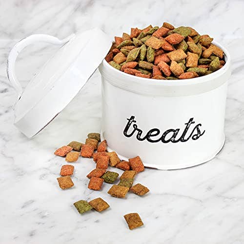 Kurated Korner - Wholesale Pet Treat Jar - Cat/Dog - AuldHome Design Enamelware Cat Treat Container7